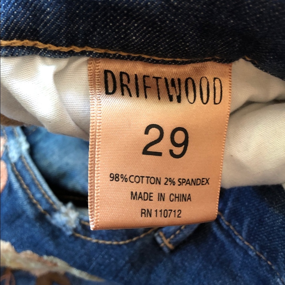 Anthropologie Driftwood Floral Jeans Size 29 - Picture 5 of 6